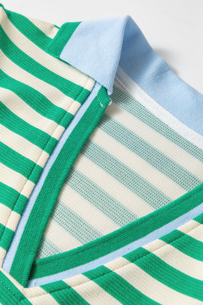 striped mini dress