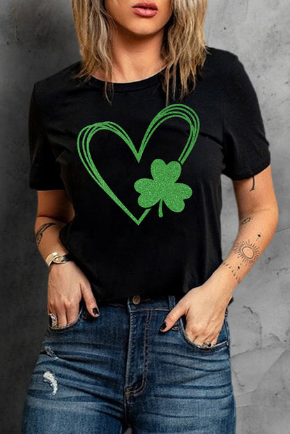 Black Clover Heart Shaped T-Shirts