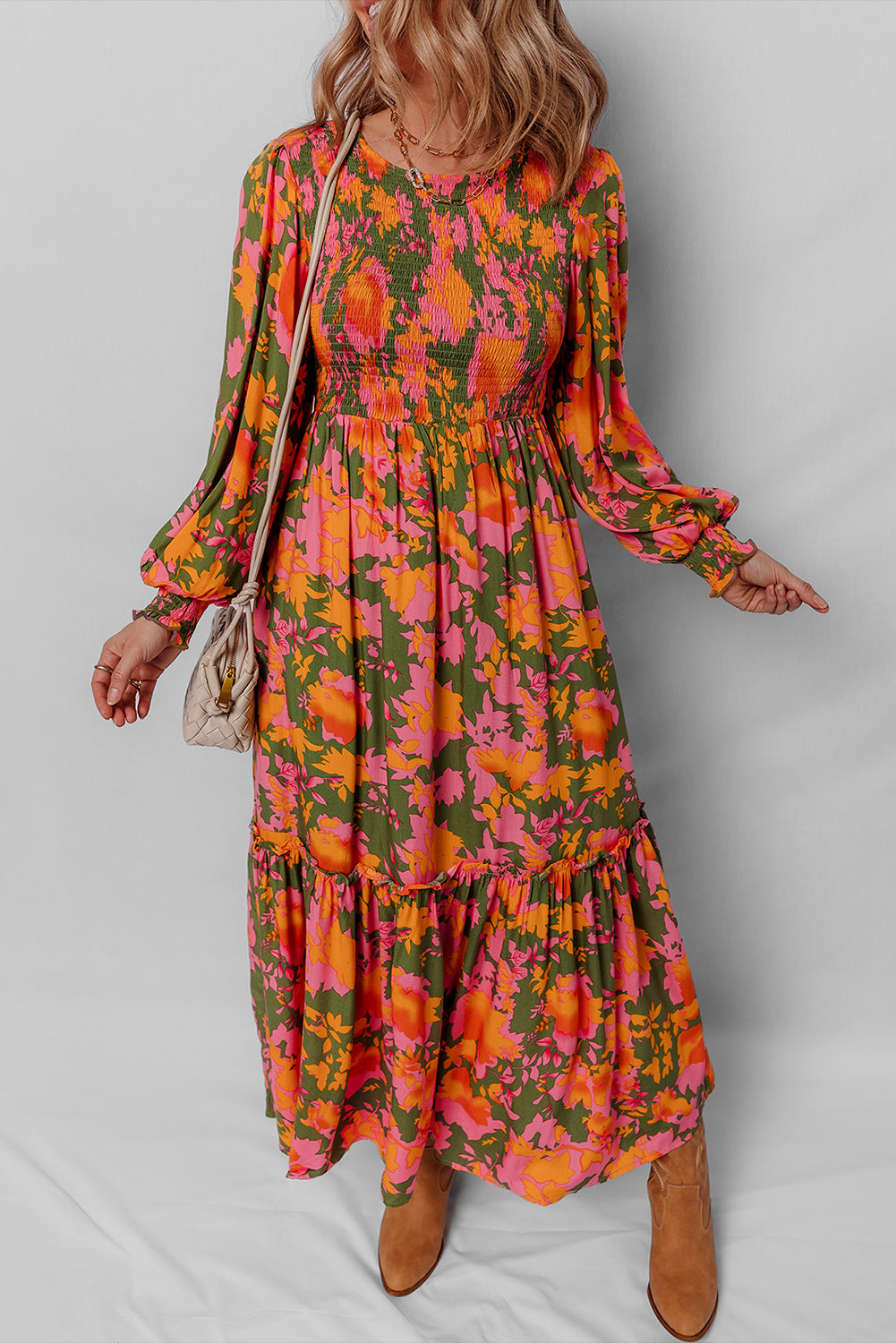 floral long dress