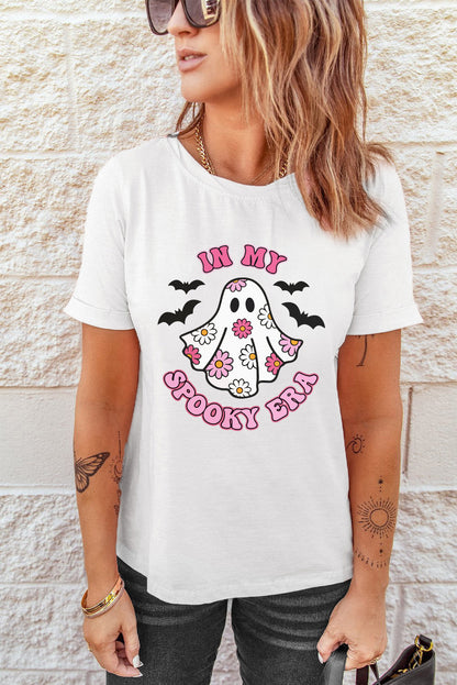 White IN MY SPOOKY ERA Halloween Ghost T-Shirts