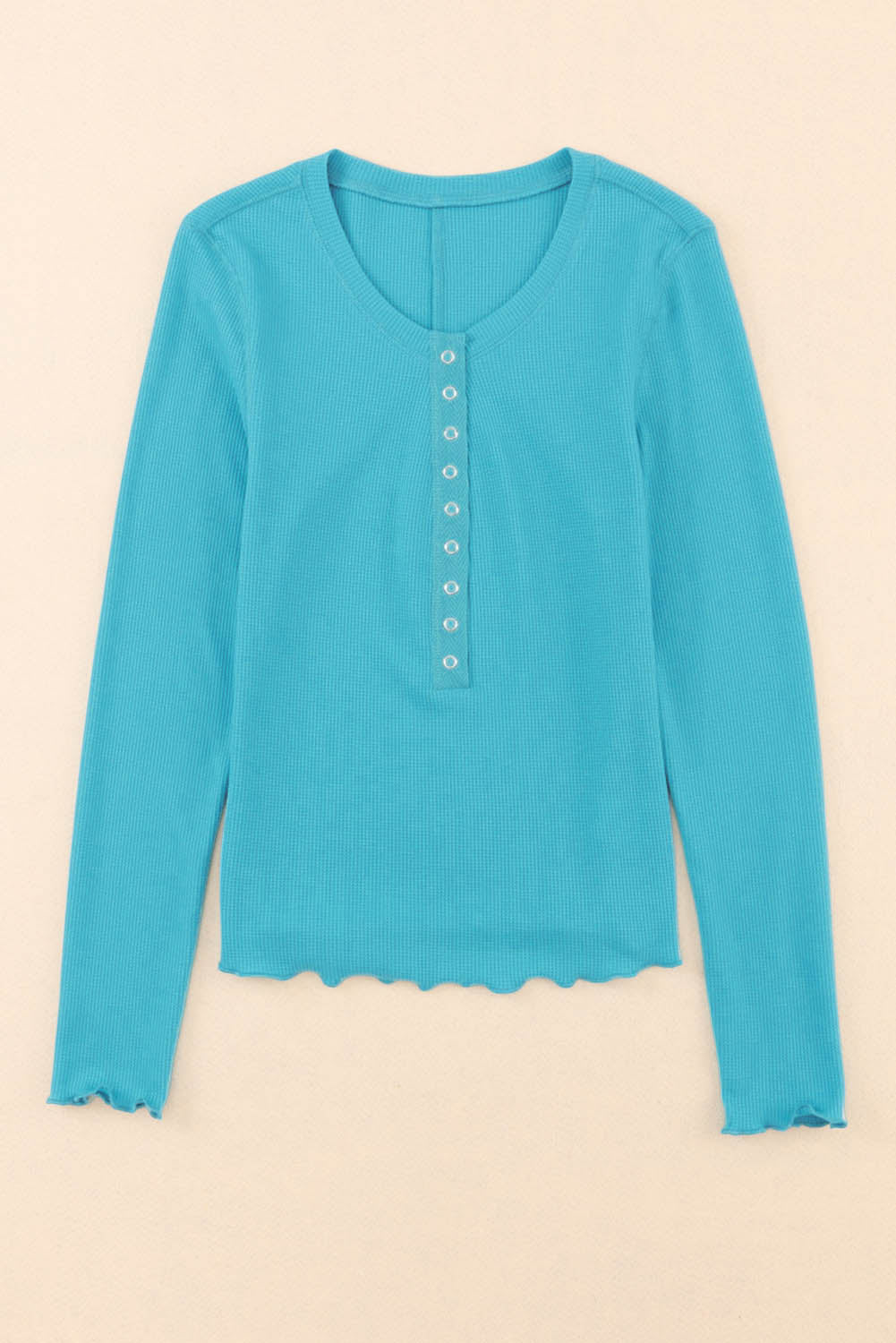 Stylish Button-Up Long Sleeve Tee