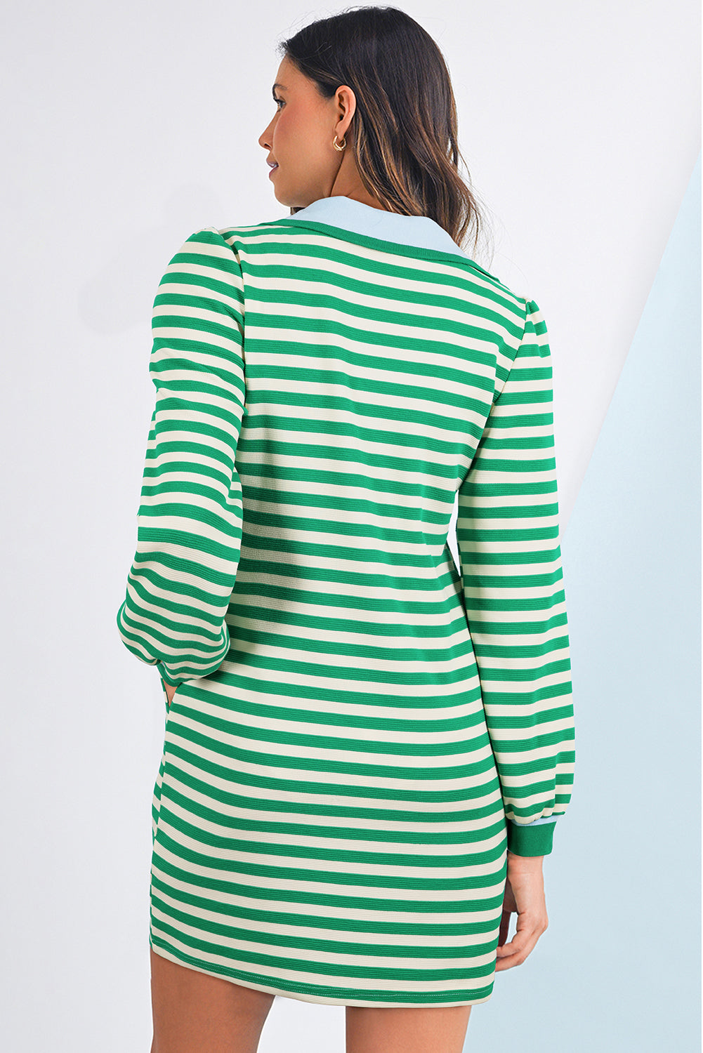 striped mini dress