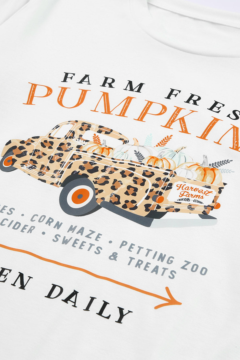 White Farm Fresh Pumpkin Open Daily T-Shirts