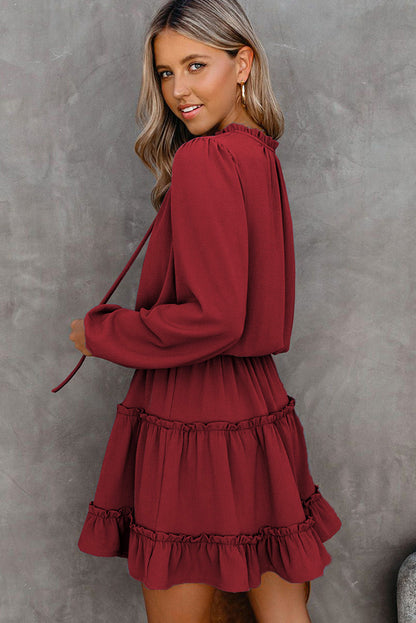 Ruffle Tiered Mini Dress