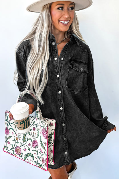 denim shirt dress