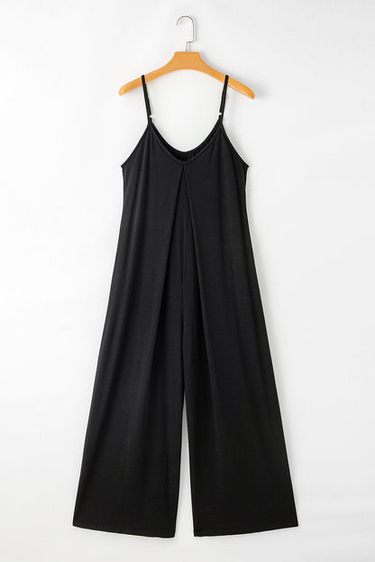 Fashionable Loose Fit Wide Leg Jumpsuit