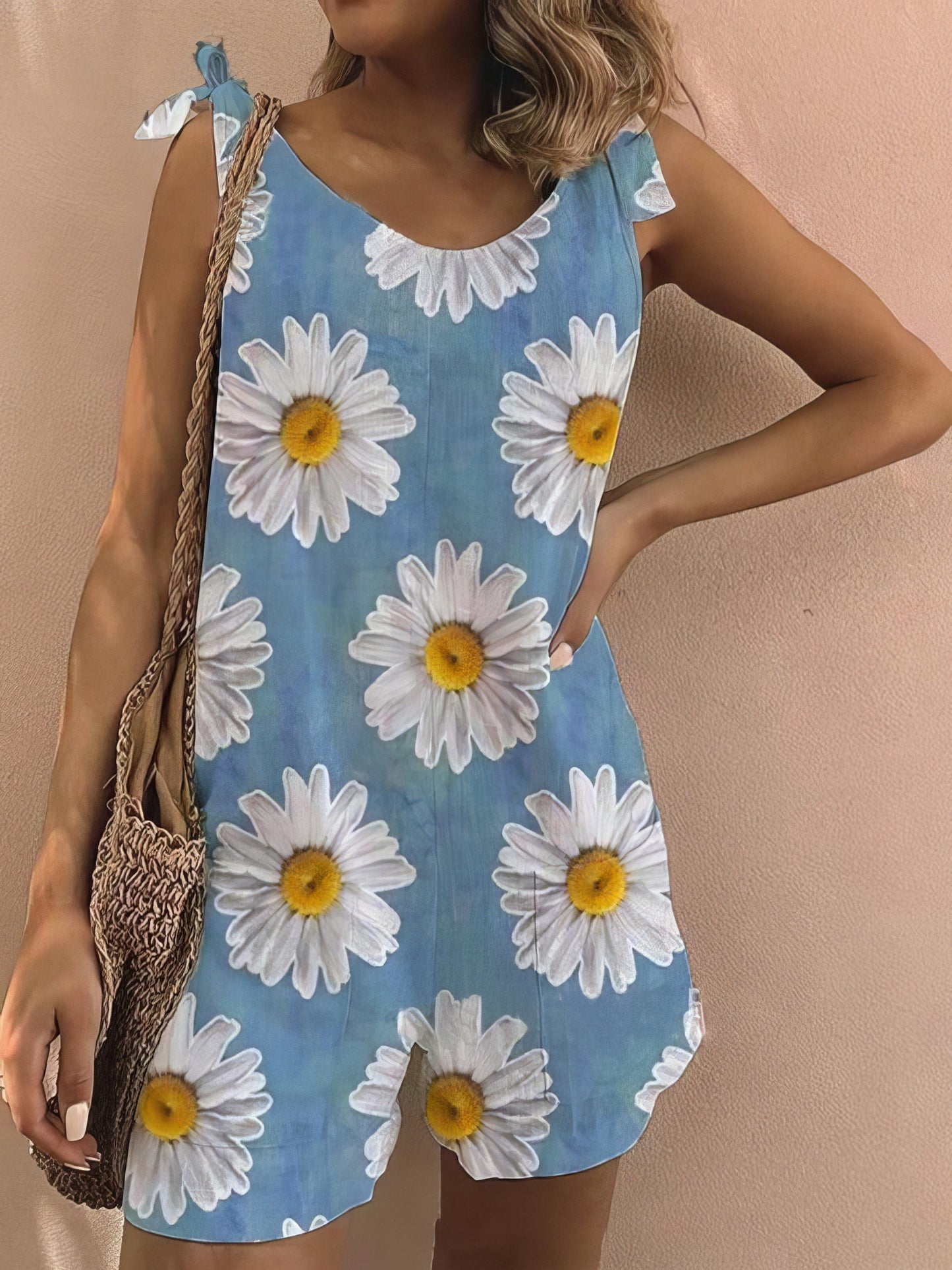 Chic Floral Belted Jumpsuit