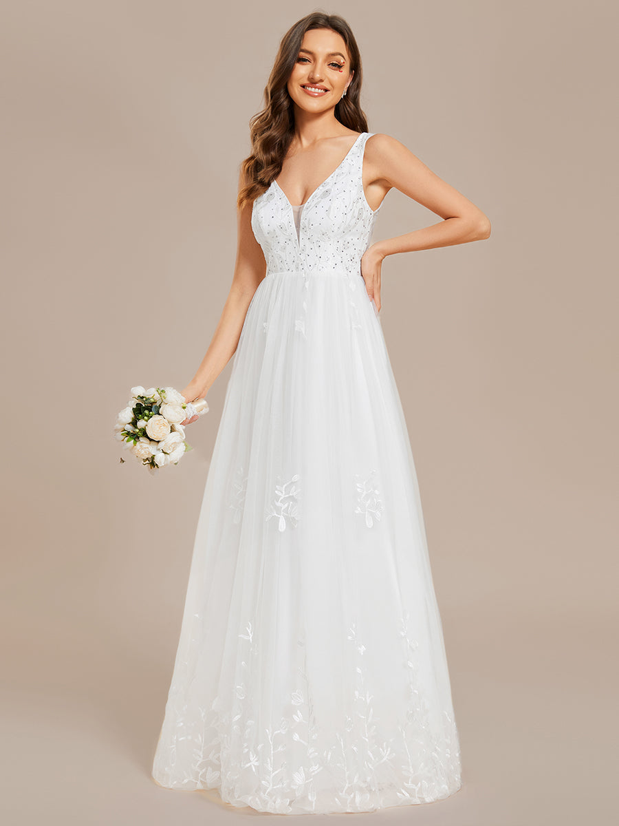 Elegant Pure Sequins Pearl Beading Sweetheart Neck Appliques Wholesale Bridal Gowns Wedding Dresses