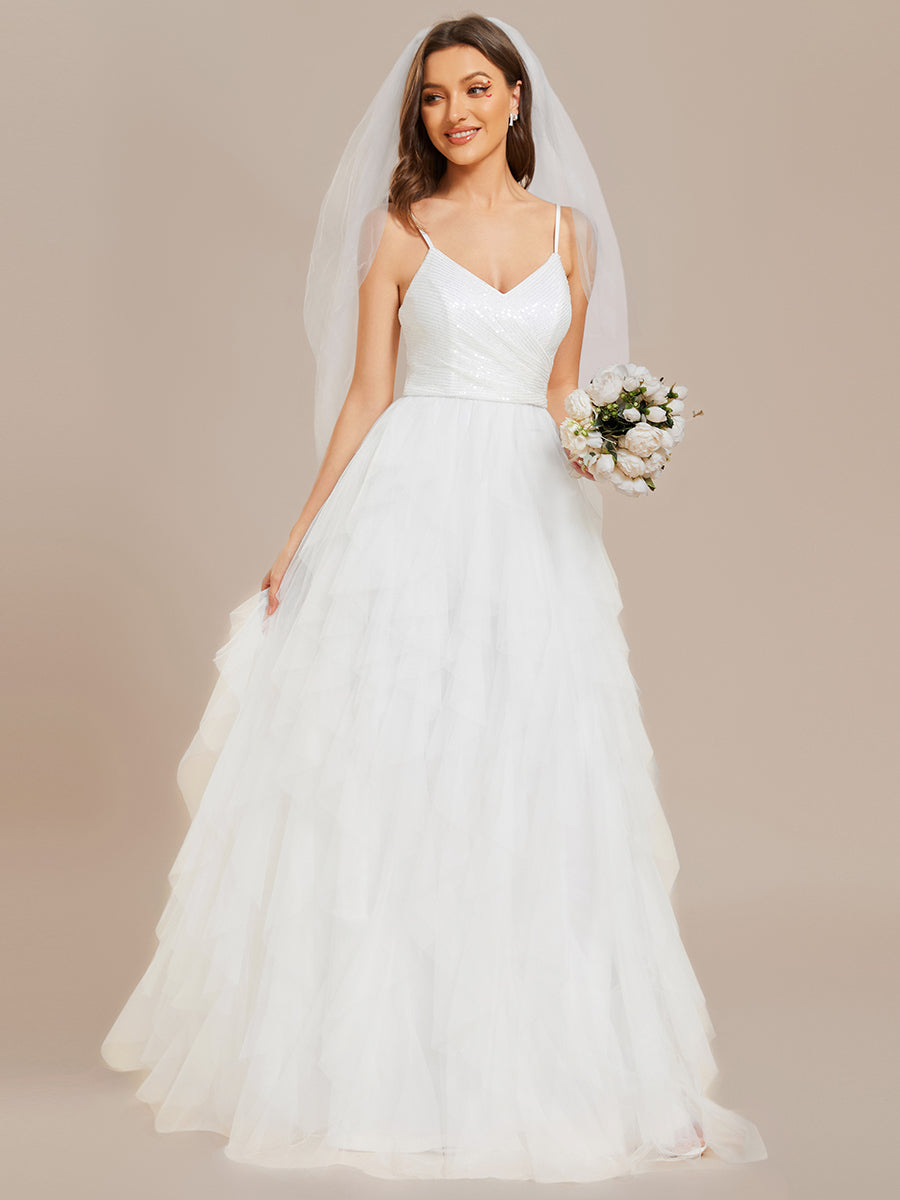 Elegant Pure Sequins Lace Sweetheart Neck Wholesale Wedding Dresses