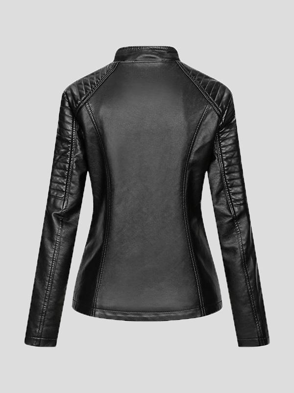 Elevate Your Look: Stylish Zip-Up Leather Jacket