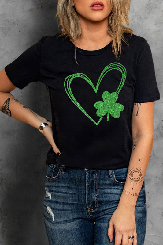 Black Clover Heart Shaped T-Shirts