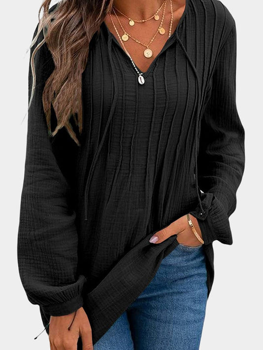 Lace Splice Cotton Nine Point Sleeve T-Shirt