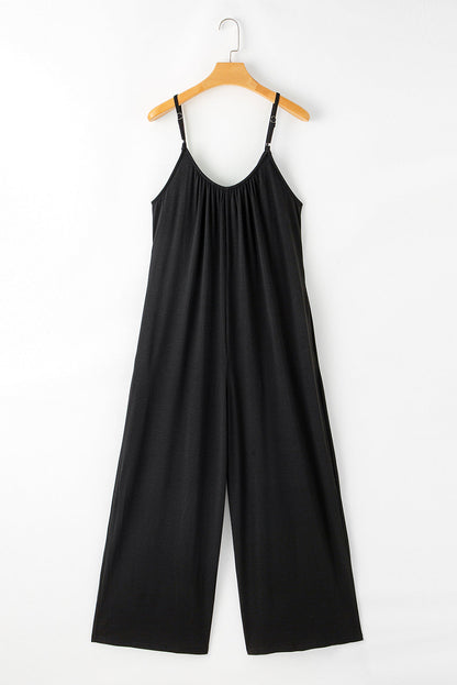 Fashionable Loose Fit Wide Leg Jumpsuit