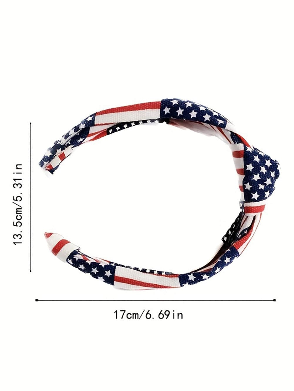 American Flag Inspired Navy Blue Knotted Headband