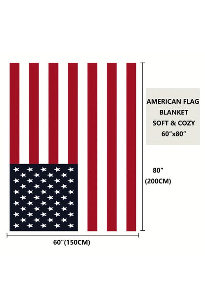 American Pride Patriotic Flag Fleece Blanket 150*200cm