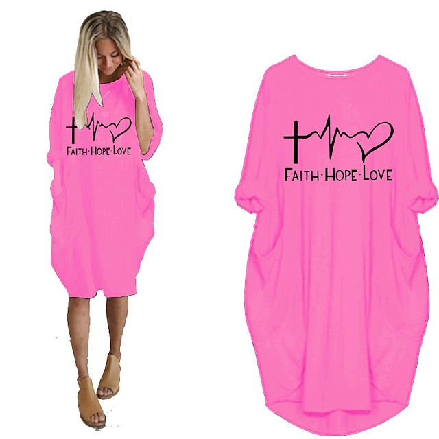 Women's T Shirt Dress Tee Dress Midi Dress Black White Champagne Half Sleeve Letter Ruched Summer Spring Crew Neck Casual 2023 S M L XL XXL 3XL 4XL 5XL