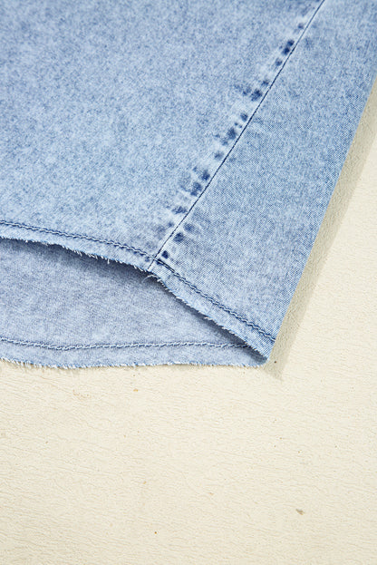 blue denim dress