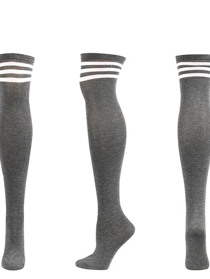 Women's Knee High Socks Party Daily Polyester Spandex Casual Classic Warm Cute 1 Pair - LuckyFash™