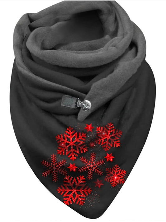 Women's Shawls & Wraps Christmas Street Dailywear Black White Pink Scarf Santa Claus Elk - LuckyFash™