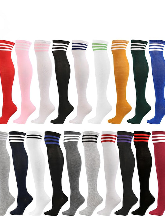Women's Knee High Socks Party Daily Polyester Spandex Casual Classic Warm Cute 1 Pair - LuckyFash™