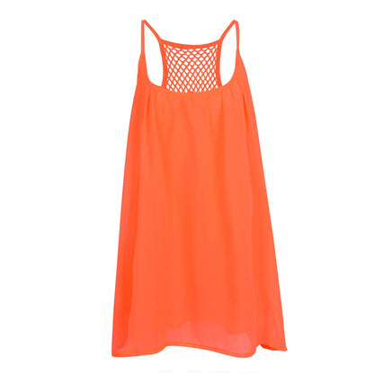 Women's Strap Dress Mini Dress fluorescent green Black White Sleeveless Pure Color Summer Spring Casual 2023 S M L XL XXL XXXL