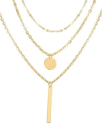 Women's necklace Chic & Modern Street Geometry Necklaces / 3 Layered Necklace / Dailywear / Spring / Summer / Fall / Winter - LuckyFash™
