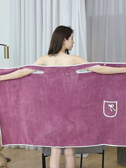 MicroFiber Wearable Bath Towel Dress Super Absorbent Home Wear Bath Skirt Bath Towel Ladies Water-Absorbent Soft Thick Wrapped Bathrobe Quick-dry - LuckyFash™