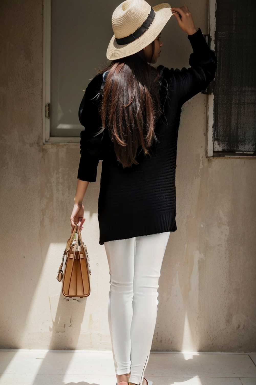 casual chunky knit mock neck long sleeve split pullover sweater 107242