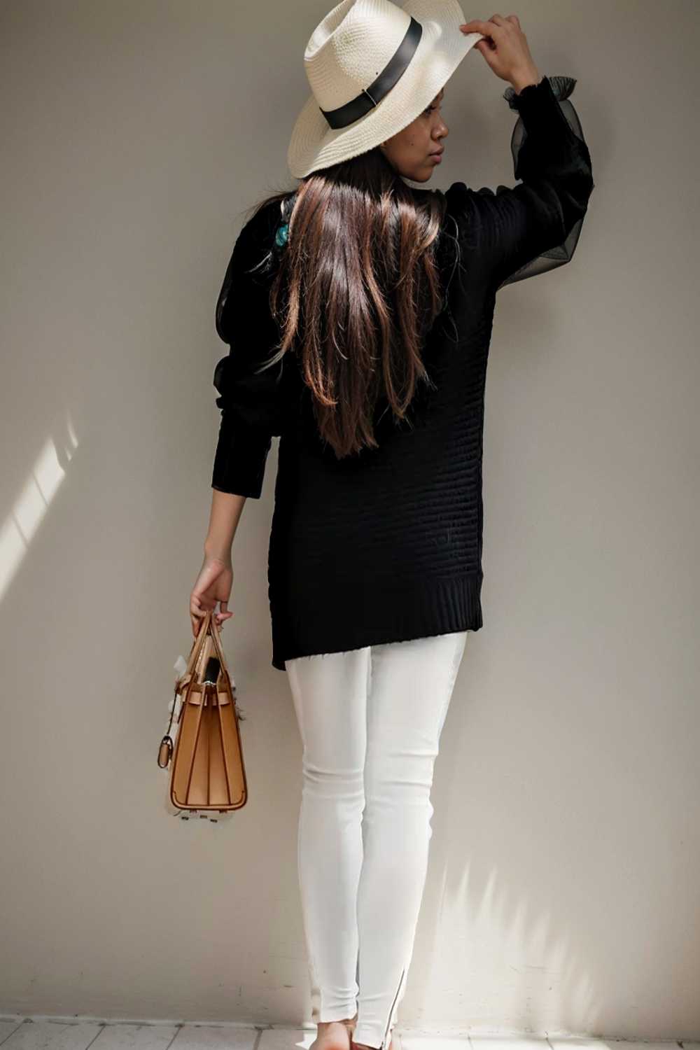 casual chunky knit mock neck long sleeve split pullover sweater 108795