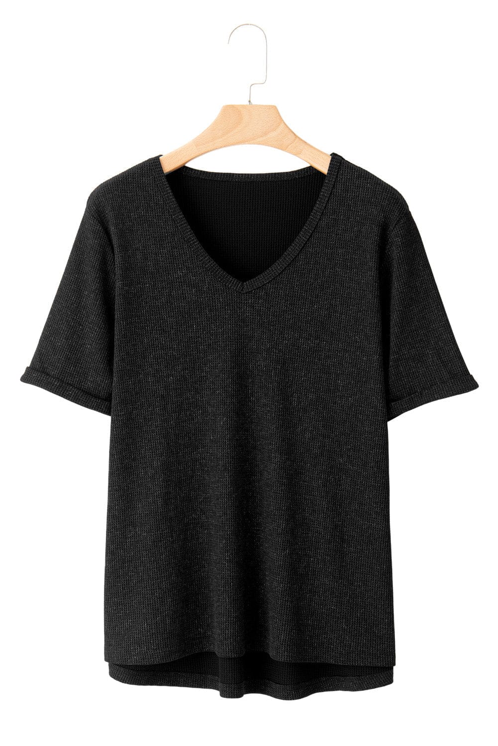 Casual Solid Color Mid-sleeved T-shirt