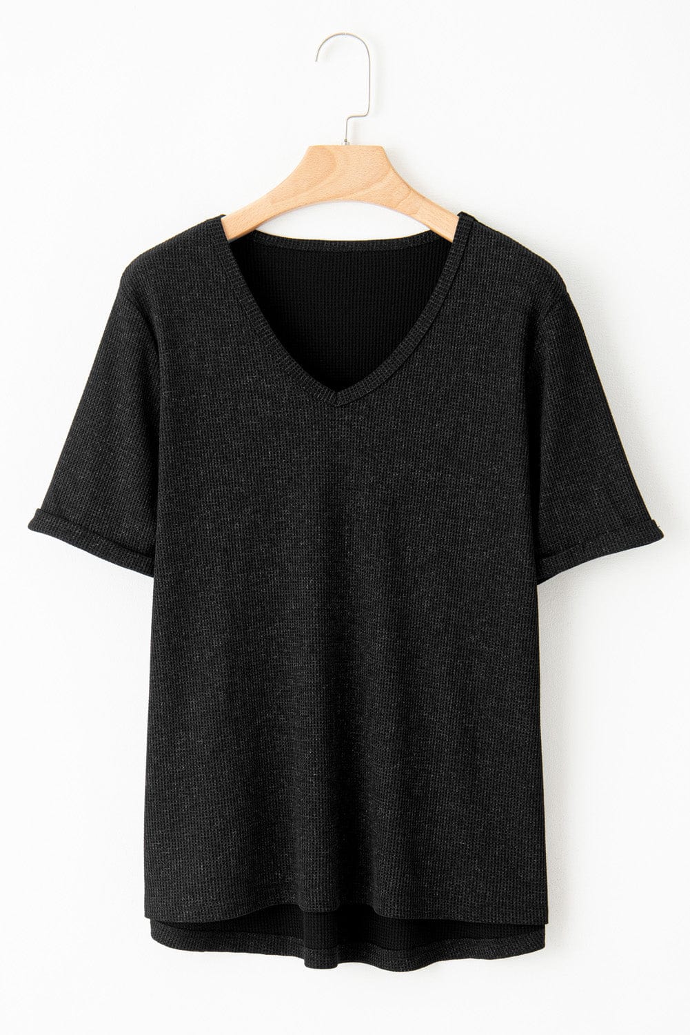 Casual Solid Color Mid-sleeved T-shirt