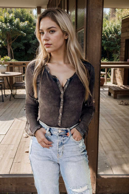 casual zip cardigan long sleeve knit hoodie shirt drop shoulder v neck closed jewel 107069