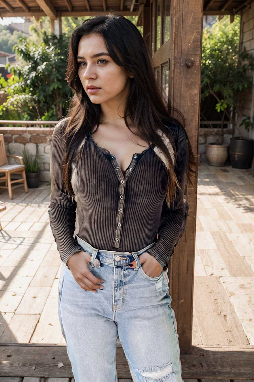 casual zip cardigan long sleeve knit hoodie shirt drop shoulder v neck closed jewel 107205