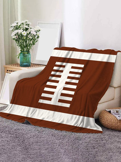 Chestnut Ball Game Fashion Fleece Blanket 130*150cm