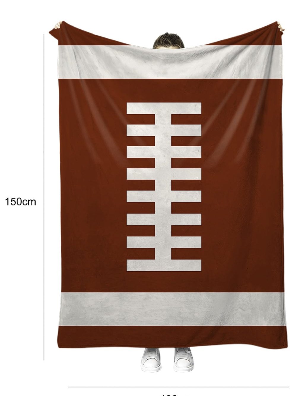 Chestnut Ball Game Fashion Fleece Blanket 130*150cm