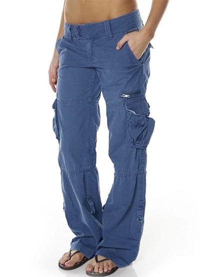 Chic Women's Black, Pink & Wine Tactical Cargo Pants