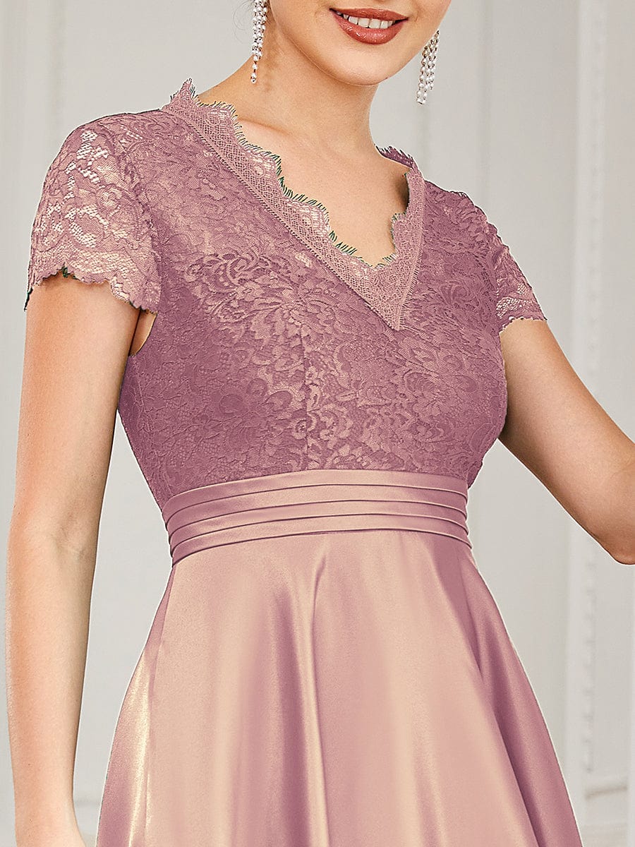 Cocktail Dresses with Short Sleeves and Knee-Length for Women