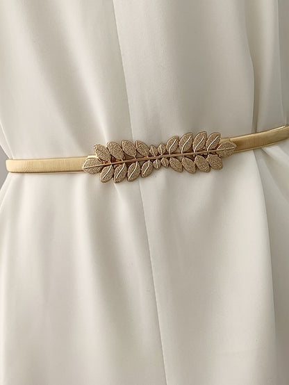 Women's Belt Alloy Gold Skinny Belt Outdoor Dailywear Daily Holiday Pure Color / Spring / Summer / Fall / Winter - LuckyFash™