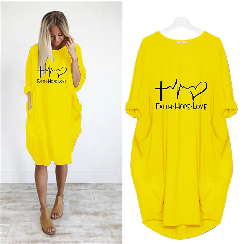 Women's T Shirt Dress Tee Dress Midi Dress Black White Champagne Half Sleeve Letter Ruched Summer Spring Crew Neck Casual 2023 S M L XL XXL 3XL 4XL 5XL