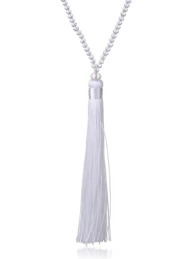 1pc Pendant Necklace Necklace For Women's Glass Long Spike / Y Necklace / Long Necklace - LuckyFash™