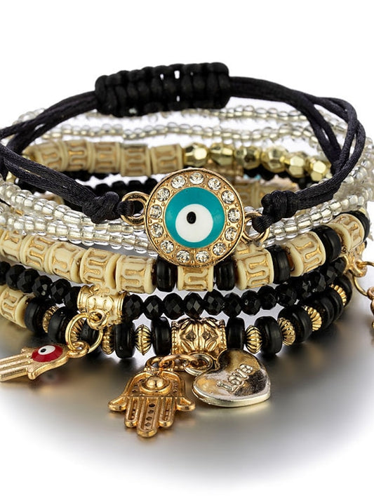 Women's Bracelets Ethnic Style Street Color Block Bracelets & Bangles / Black / Red / Blue / Fall / Winter - LuckyFash™