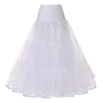 Women's Swing Petticoat Long Skirt Maxi Skirts Ruffle Layered Tulle Solid Colored Performance Casual Daily Spring & Summer Organza Fashion Summer Black White Pink Red