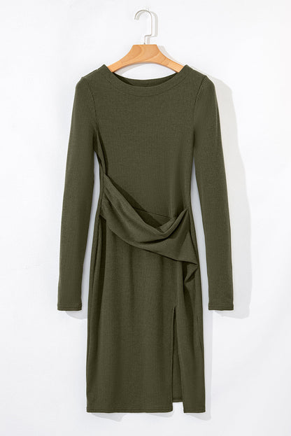 long sleeve mini dress