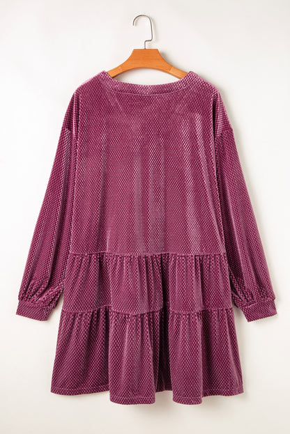 plus size velvet dress