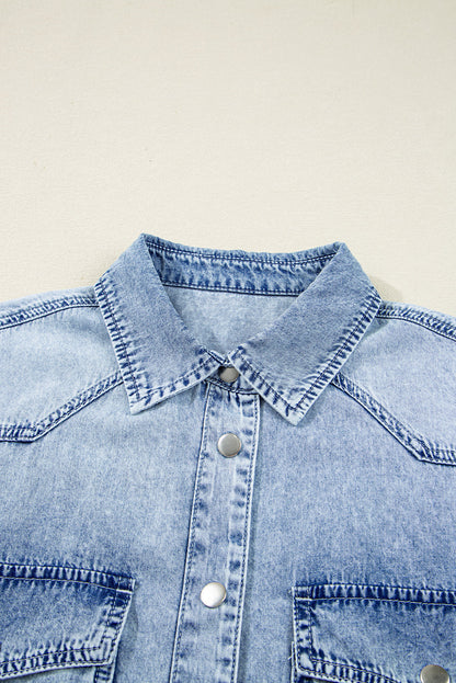 blue denim dress