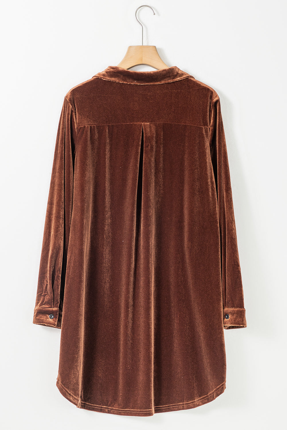 Cozy Pocketed Long Sleeve Tee Dress