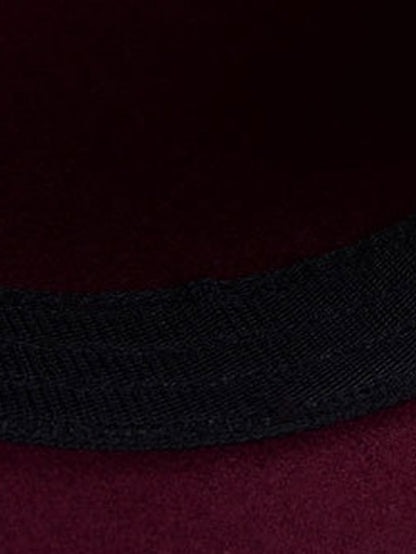 Women's Hat Fedora Hat Black Wine Fuchsia Outdoor Dailywear Holiday Floral Flower Portable Windproof Comfort - LuckyFash™