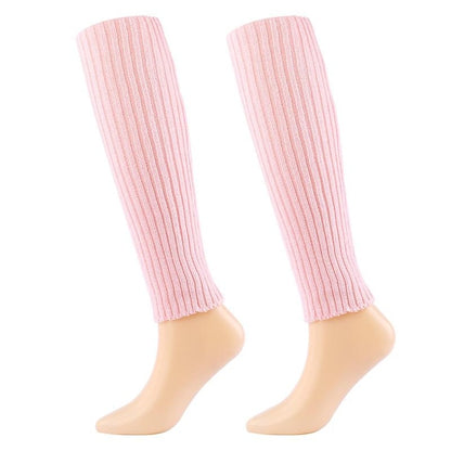 Women's Leg Warmers Boot Cuffs Home Daily Solid Color Polyester Spandex Basic Casual Classic Warm Casual 1 Pair