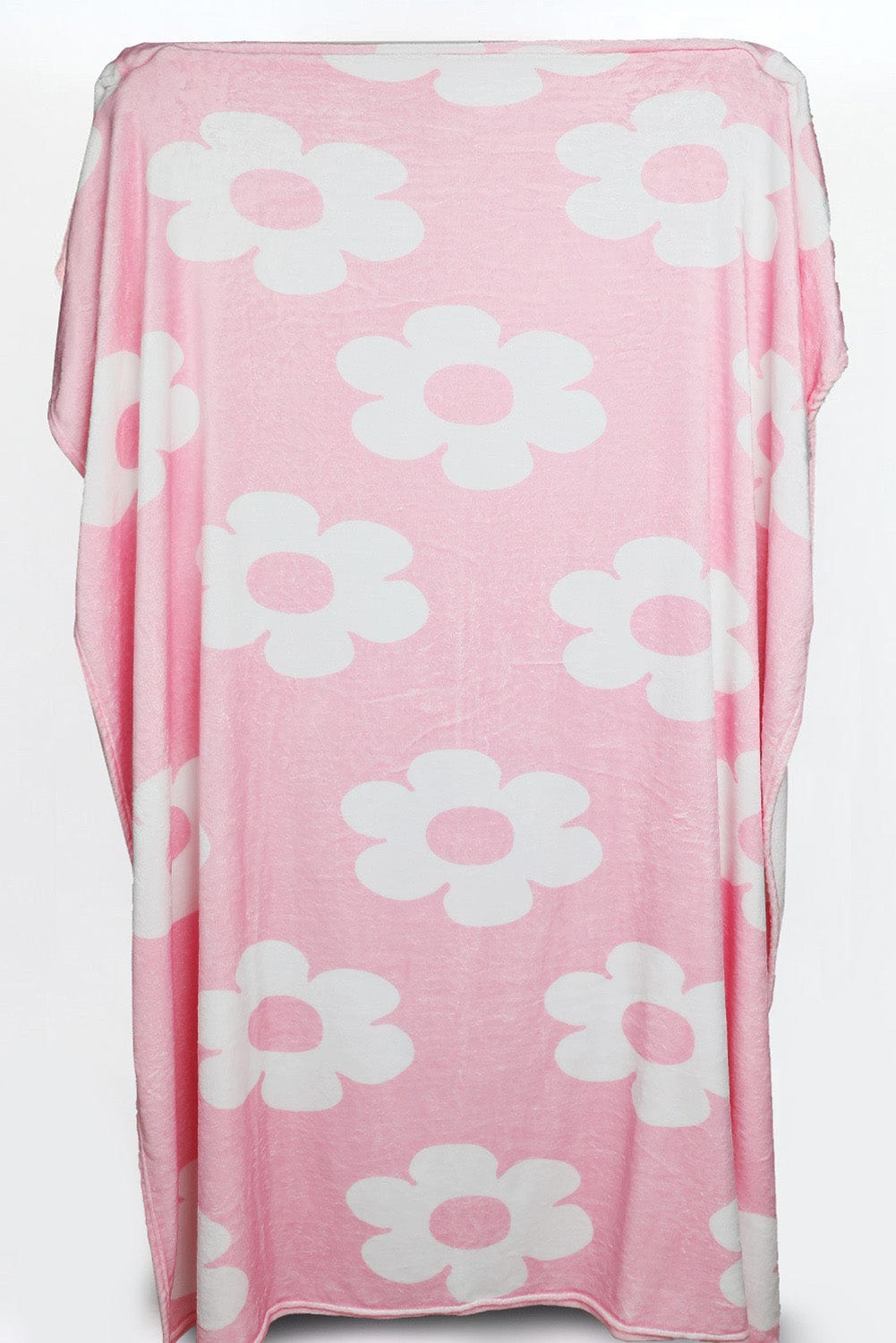 Elegant Pink Vintage Floral Throw Blanket