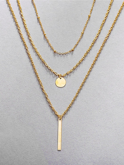 Women's necklace Chic & Modern Street Geometry Necklaces / 3 Layered Necklace / Dailywear / Spring / Summer / Fall / Winter - LuckyFash™
